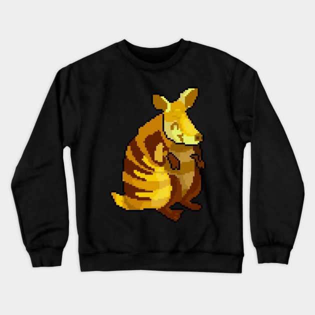 Whimsical Pixel Pangolin Crewneck Sweatshirt by Pixel.id